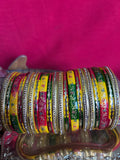 Multicolor Designer Lah Bangles Set