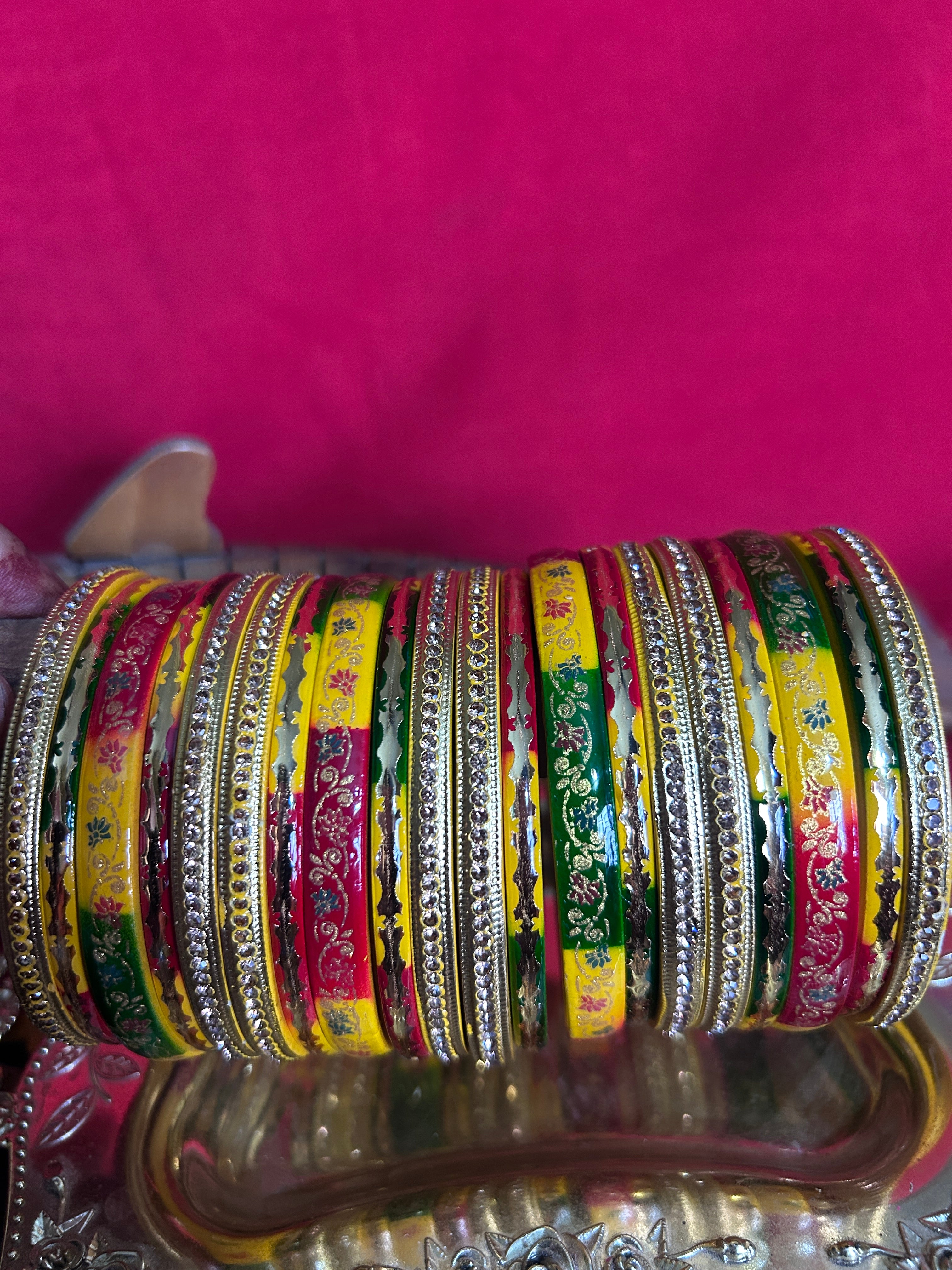 Multicolor Designer Lah Bangles Set