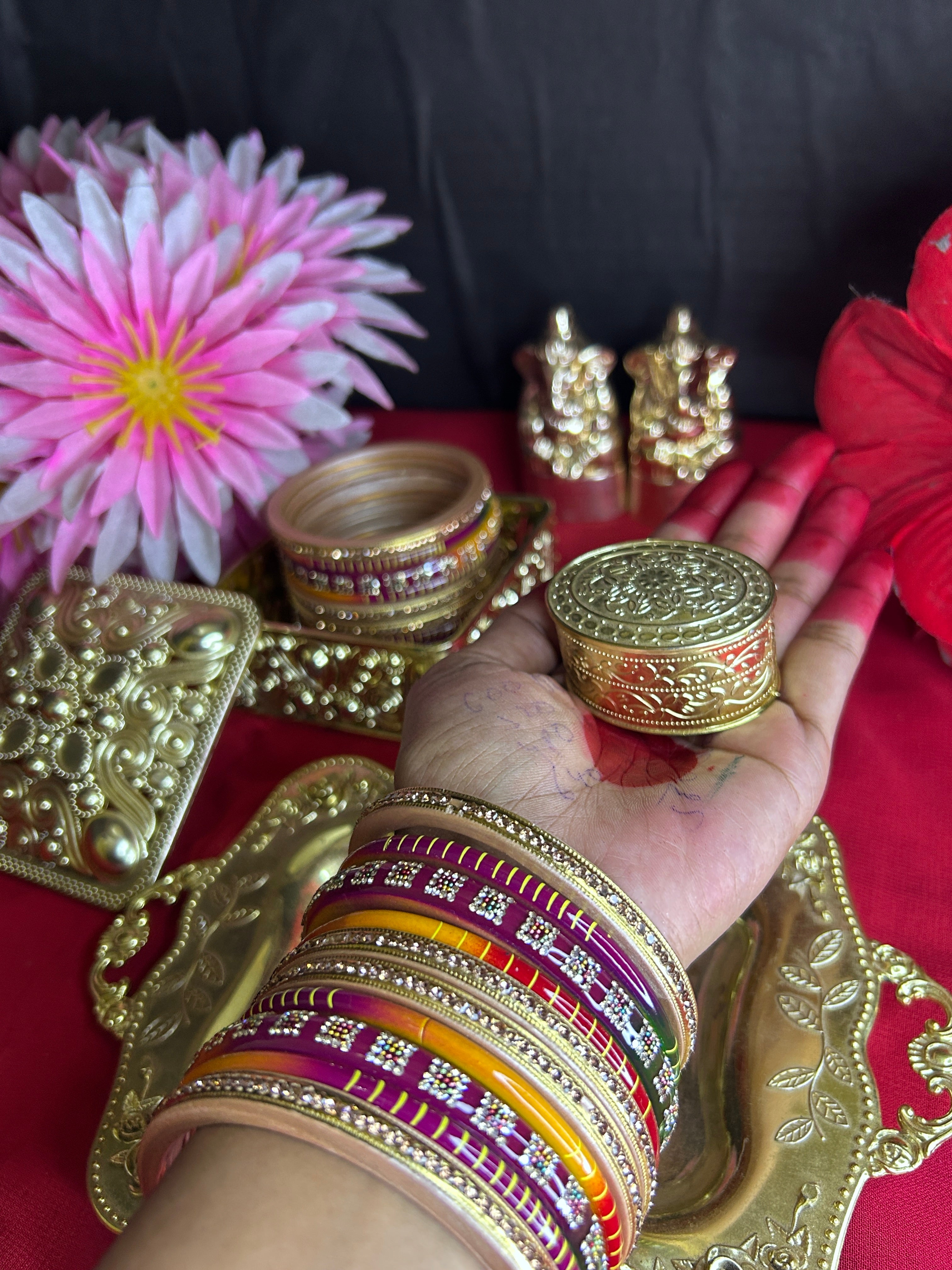 Multicolor Designer Bangles Set