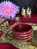 Vibrant Red Traditional Bangles
