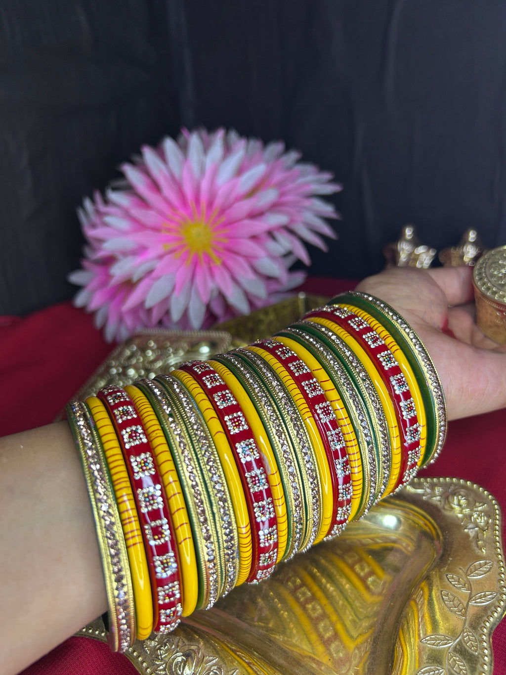 Multicolor Designer Bangles Set