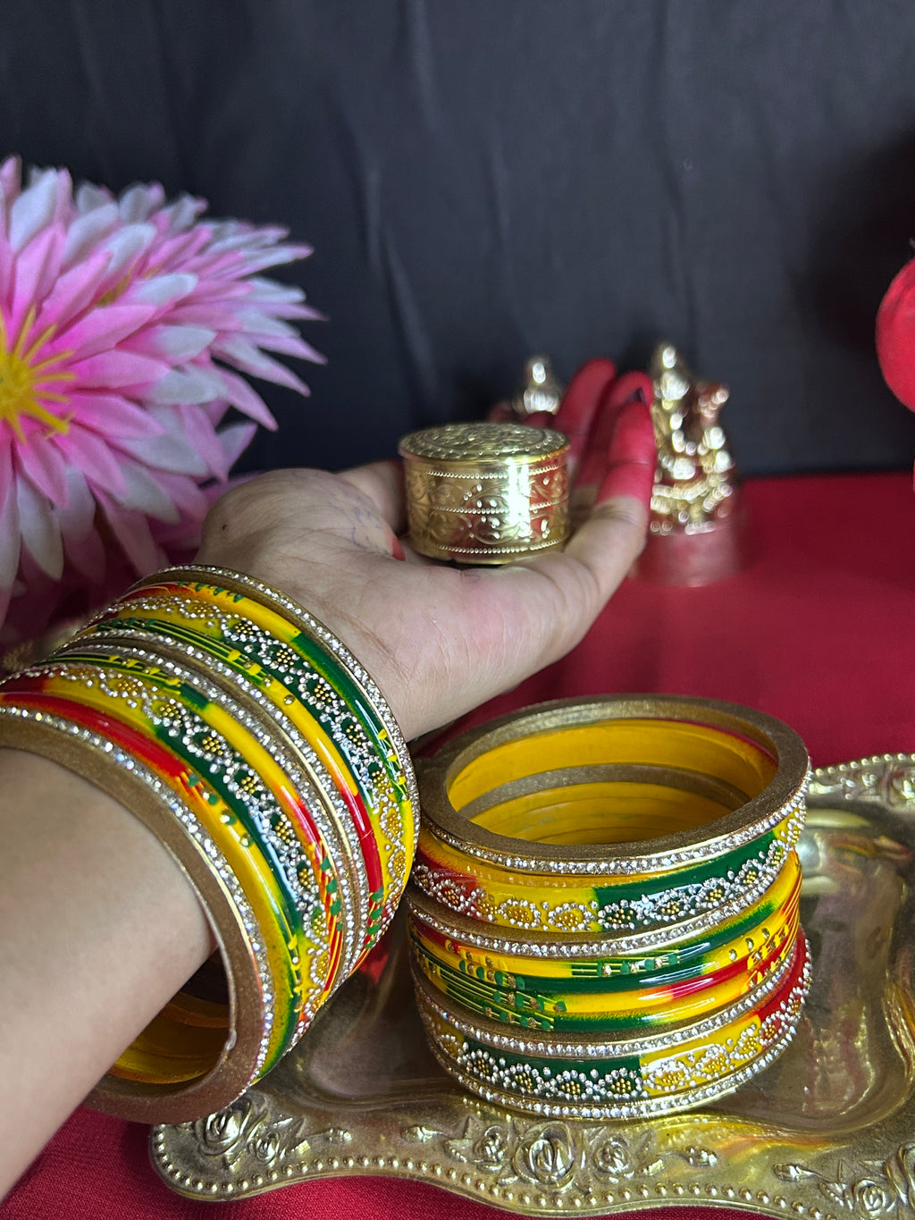 Multicolor Designer Bangles Set