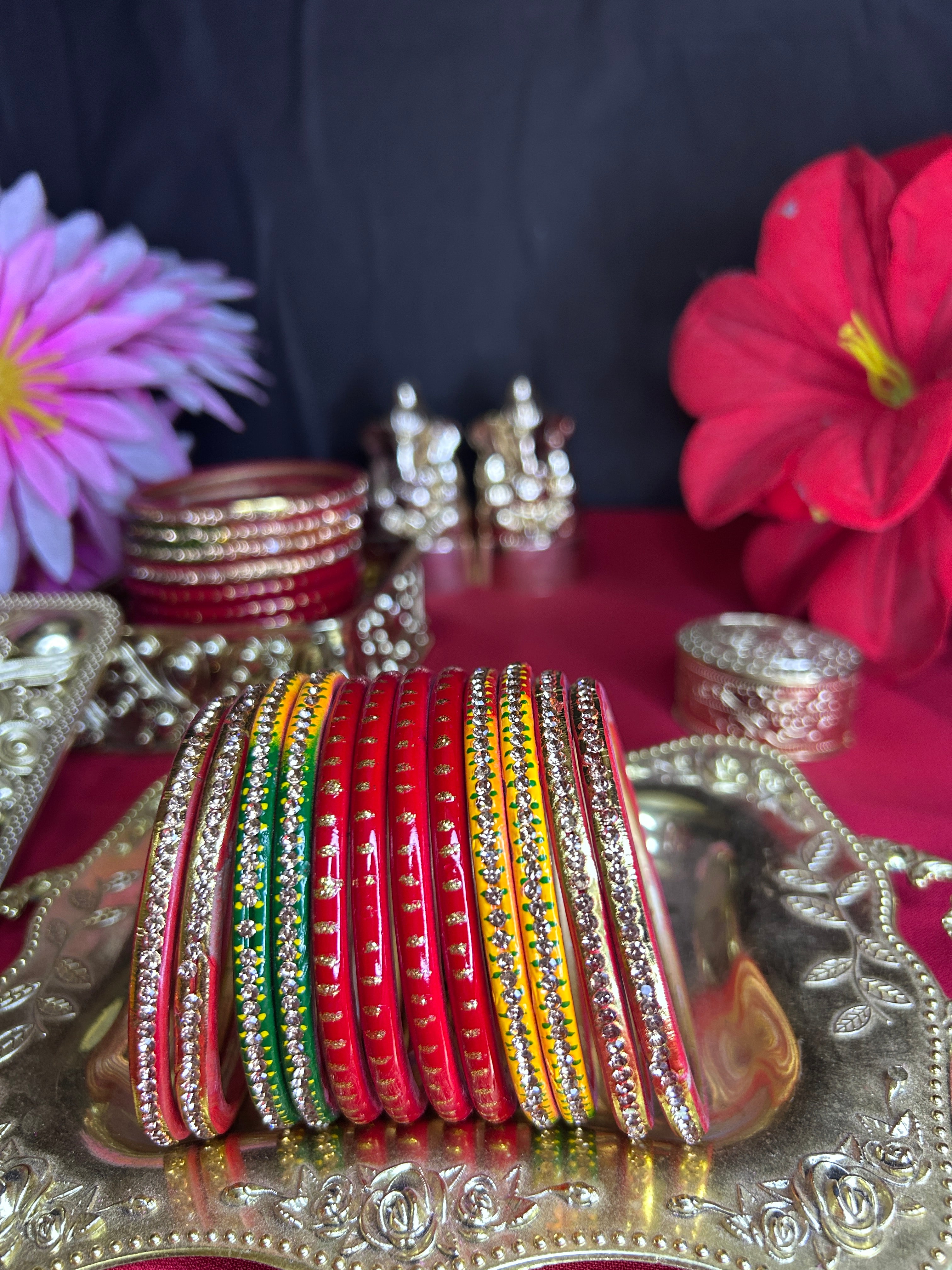 Multicolor Designer Bangles Set
