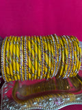 Designer Traditional Yellow Lah Kada Set