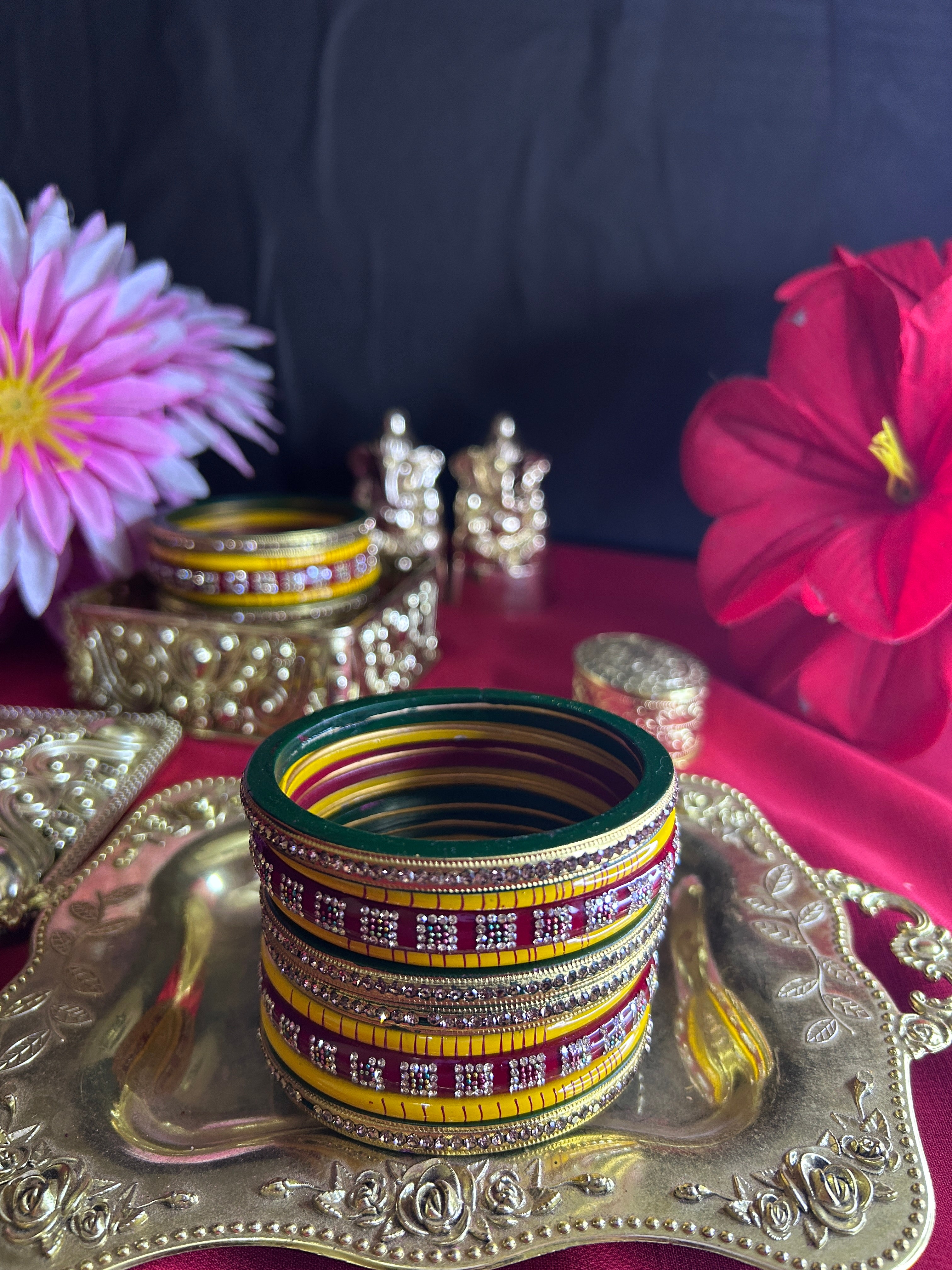 Multicolor Designer Bangles Set