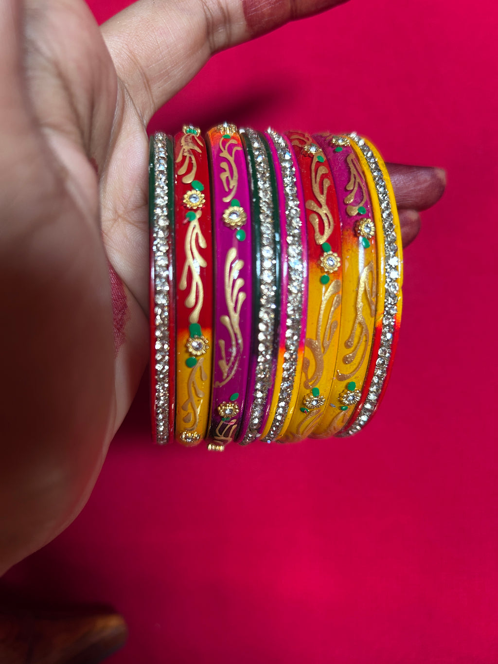 Multicolor Designer Lah Bangles Set