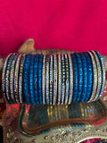 Designer Blue Bangle Set