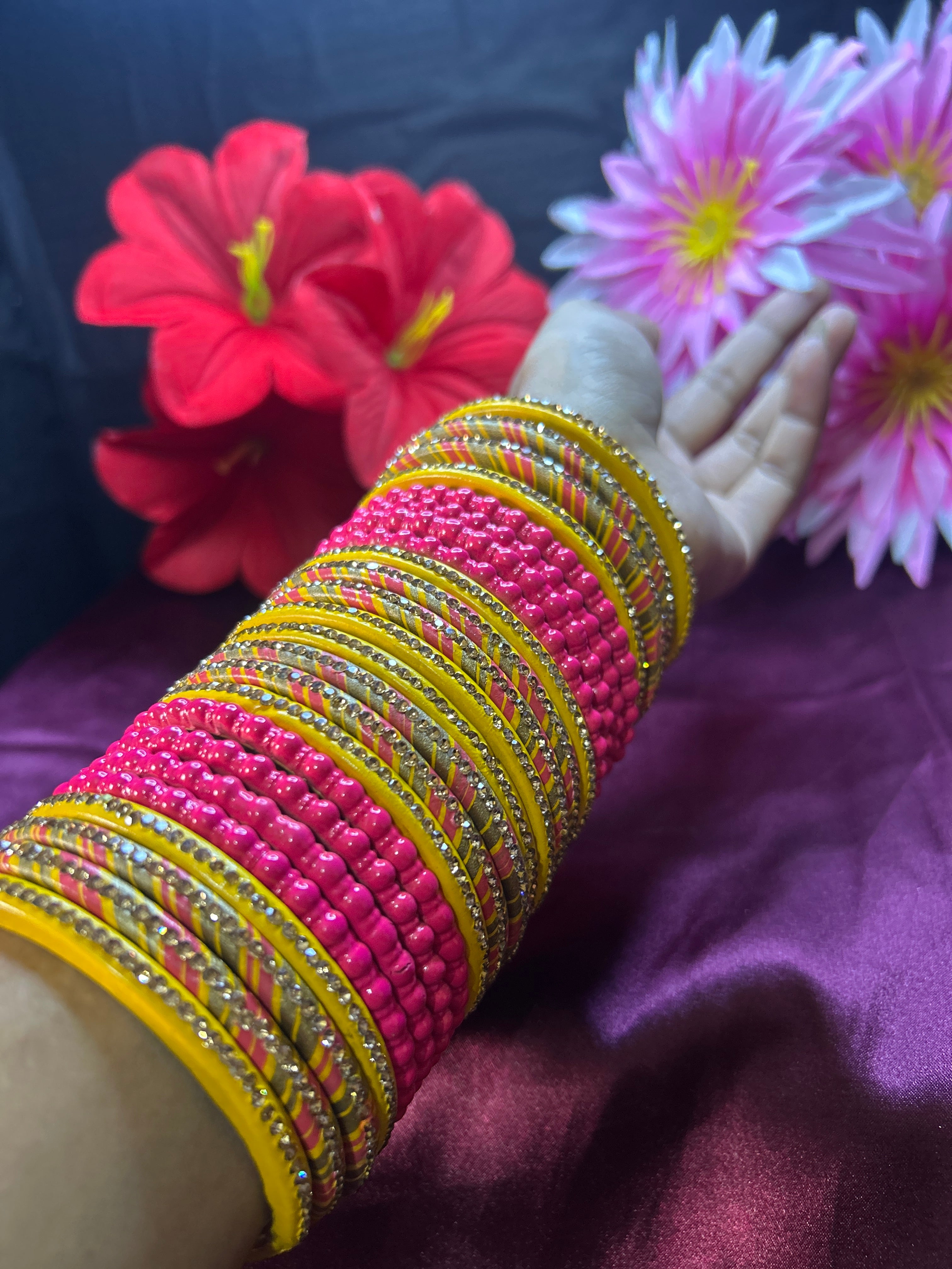 Multicolor Festive Bangle Set