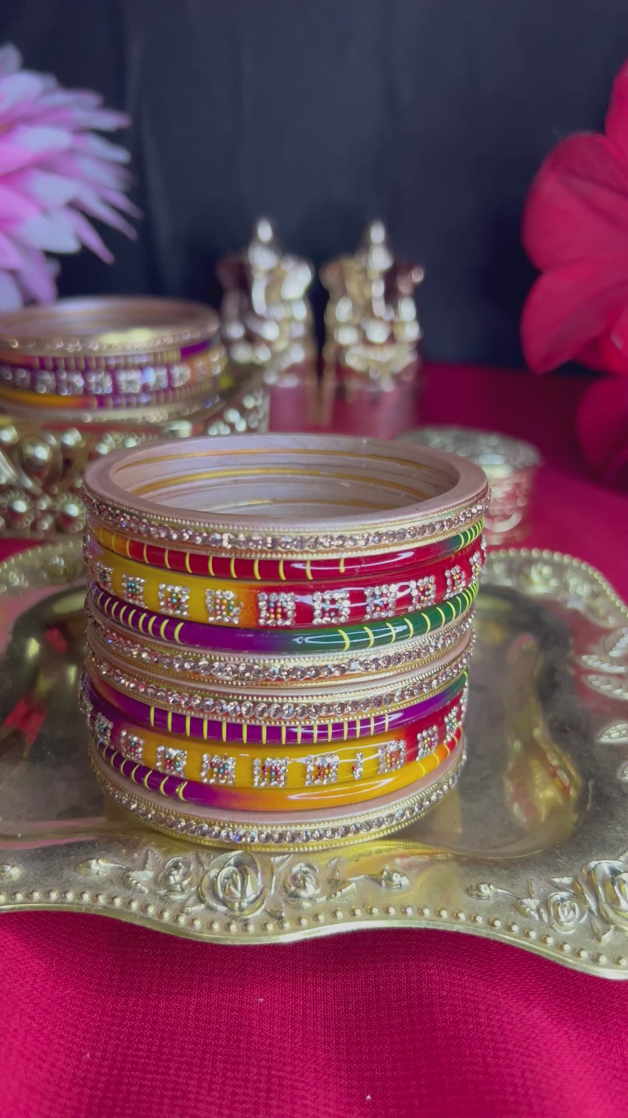 Multicolor Designer Bangles Set