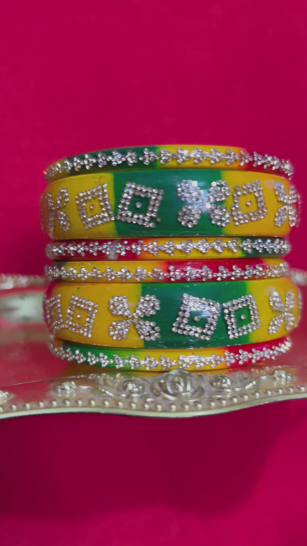 Multicolor Designer Lah Bangles Set