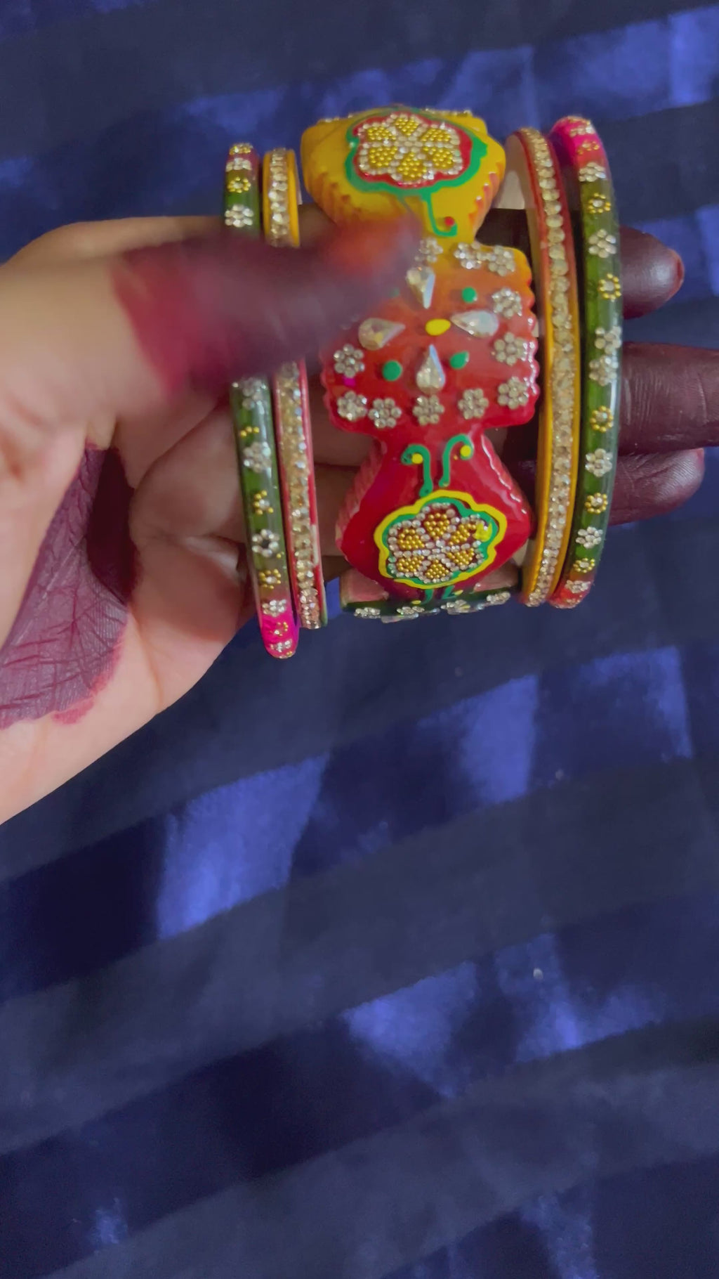 Multicolor Designer Lah Bangle Set