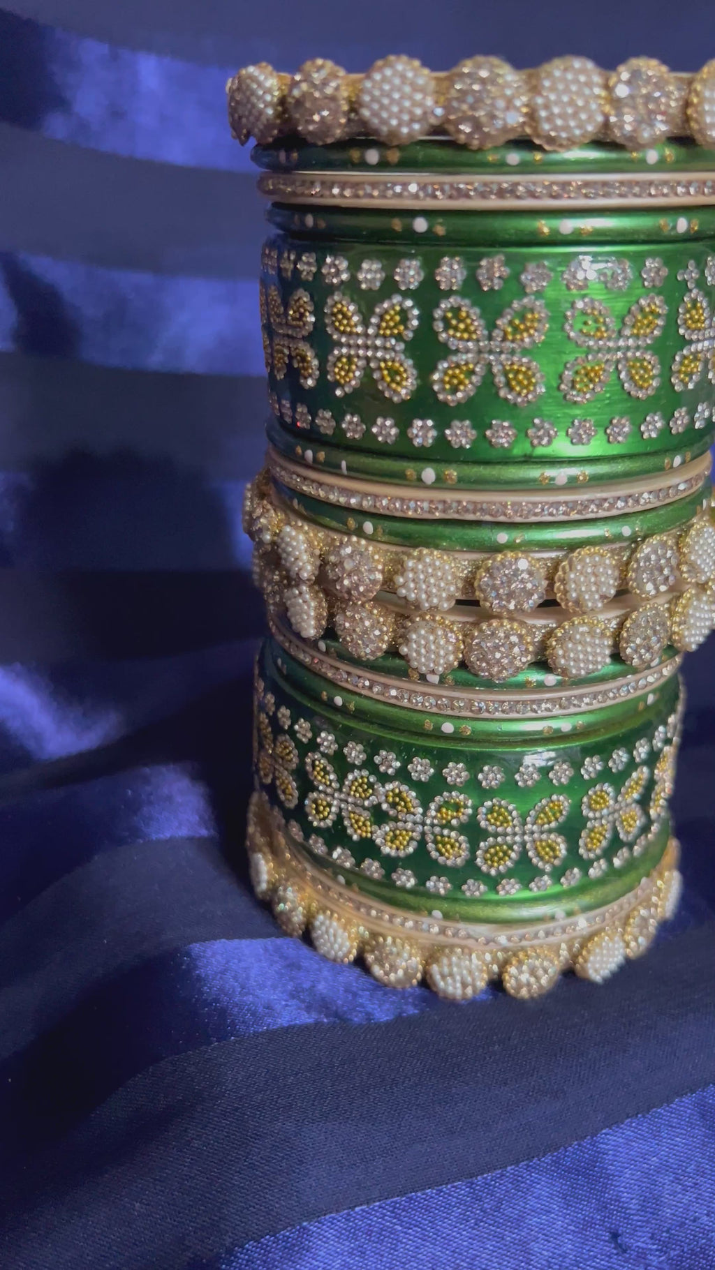 Festive Ornate Lah Bangle Set