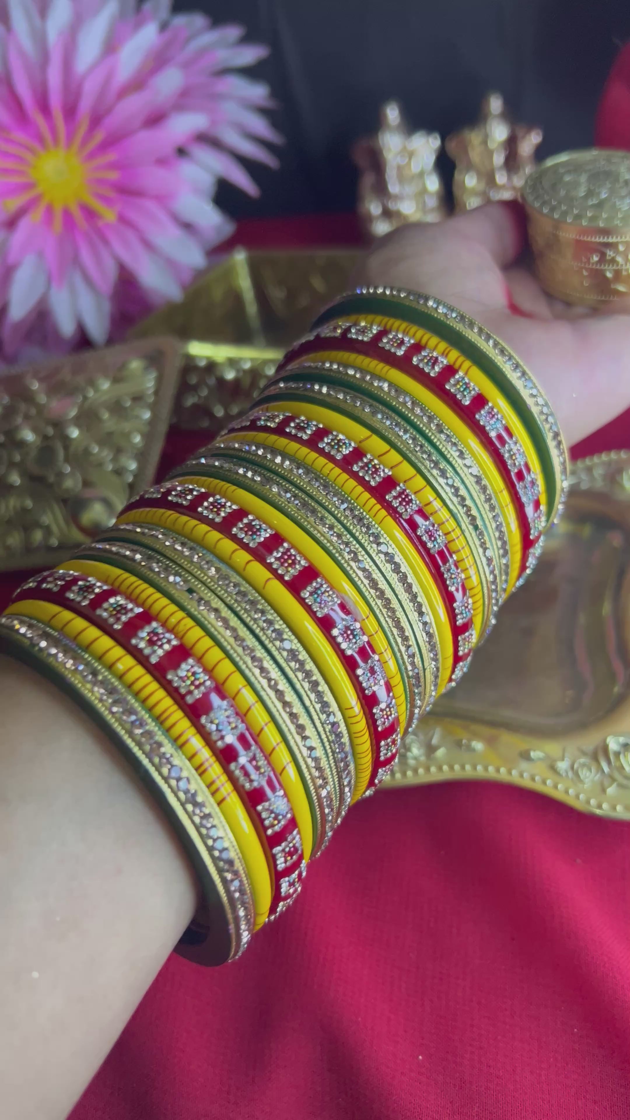Multicolor Designer Bangles Set