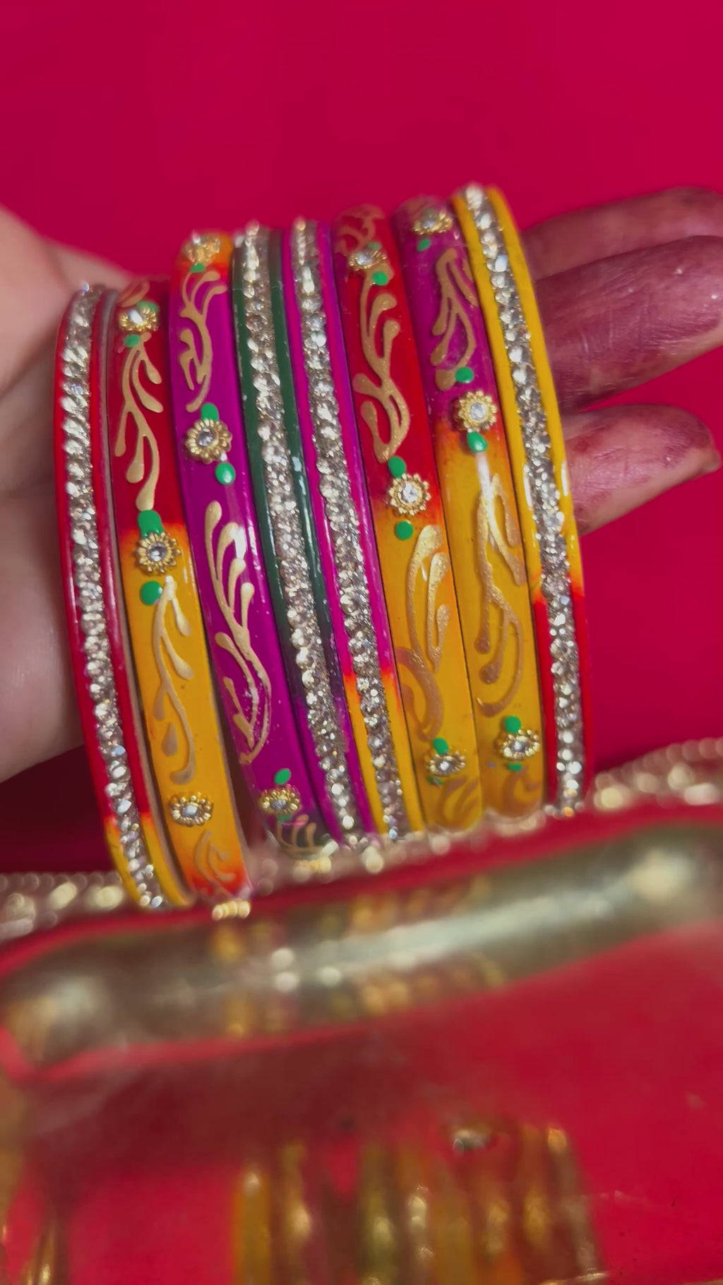 Multicolor Designer Lah Bangles Set